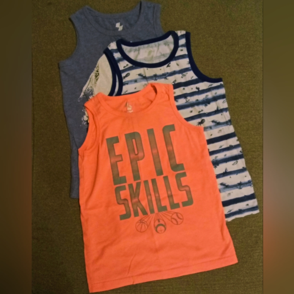 Set of 3 Children's Place Sport tank tops - Size M 7/8